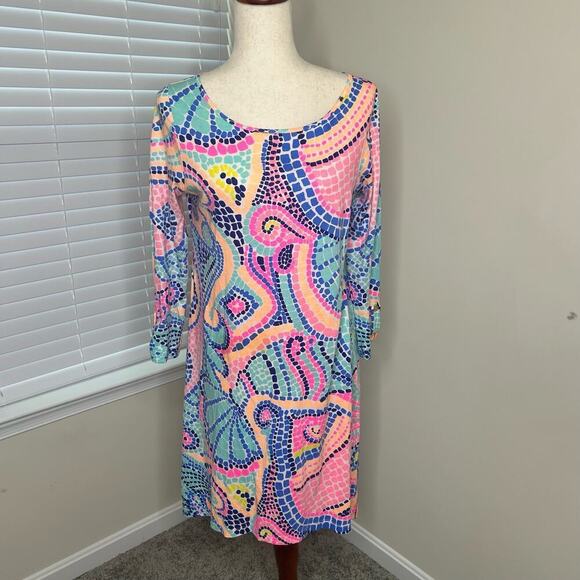 Lilly Pulitzer 100% Cotton Size Small Dress Slip On - Picture 1 of 4